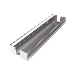 Kessebohmer Dispensa Base Pullout 3-3/8" Metal 2-Shelf Economy Set Champagne