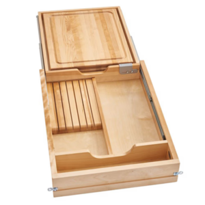 Natural Maple Knife/Cutting Board Drawer w/ BLUMOTION Soft-Close for 21" Face Frame Base