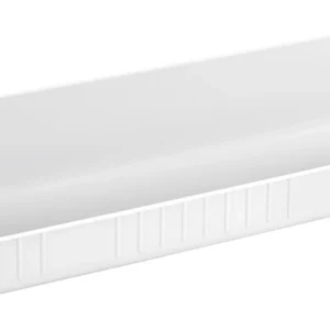 14" Front-Mount Pull-Out Tray (White Finish, No Hinge Included)