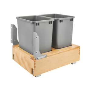 VALUE LINE DOUBLE WASTE PULLOUT FRAME & SLIDES – 35QT