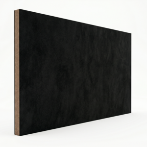 Black Suede Melamine Panel – 4x8 1/4" MDF Core