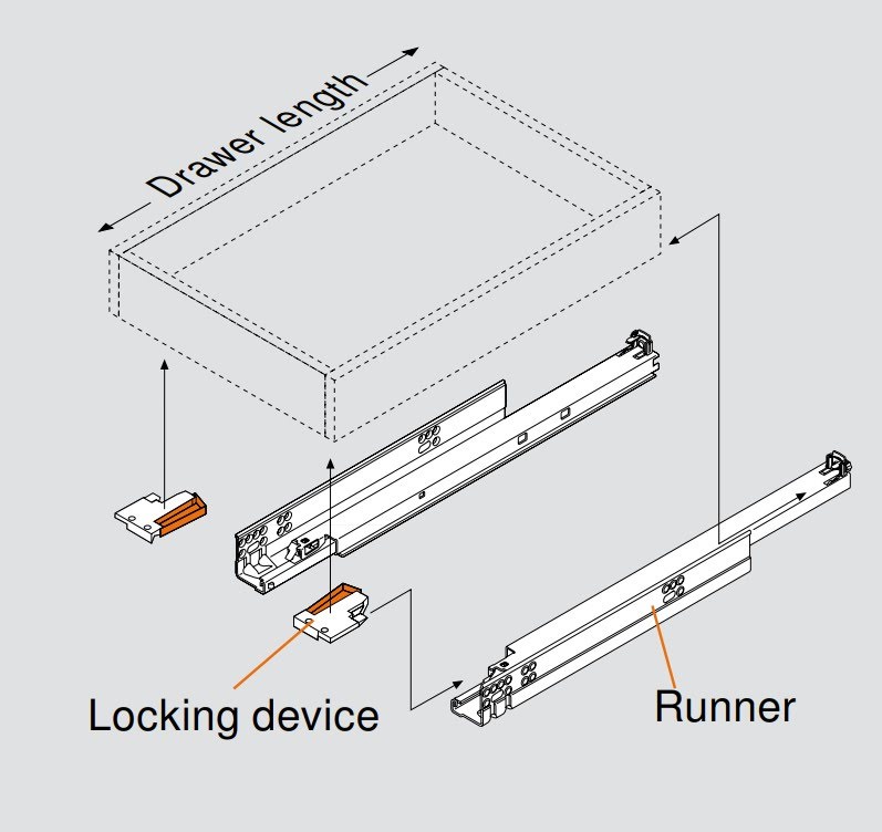 Blum Tandem Plus Blumotion 563 21-Inch Runner Set - Image 2