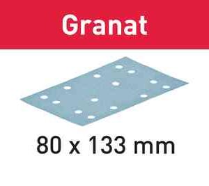 Festool Abrasive Sheet Granat 80X133 mm P80