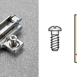 Salice Cruciform Domi Euroscrew Die-Cast Snap-On Mounting Plates 26