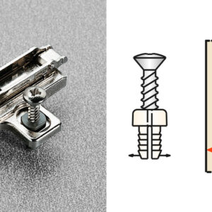 Salice Cruciform Domi Expanding Dowel Die-Cast Snap-On Mounting Plates 39_16