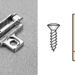 Salice Cruciform Domi Wood Screw Die-Cast Snap-On Mounting Plates 29_16