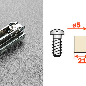 Salice Domi Euroscrew Die-Cast Snap-On Mounting Plates 26