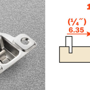 Salice Face Frame S Series Excenthra 2 Cam Adjustment Dowelled Hinge Nickel 1_4in