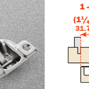 Salice 1-1/4" Overlay (CSP3A99NR) Screw on Face Frame S Series Excenthree 3 Cam Adjustment Hinge Nickel