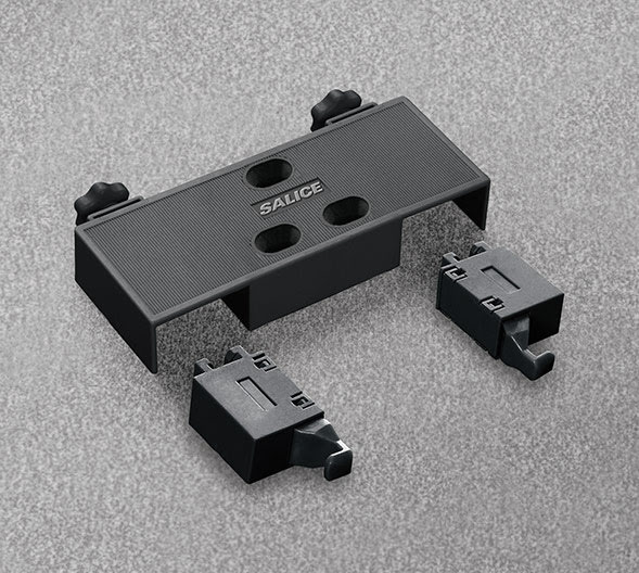 Salice Push Series 200 Double Latch Black