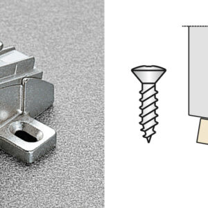Salice Series 200 Variable Die-Cast Mounting Plates for Angled Assembly at 10 to 30