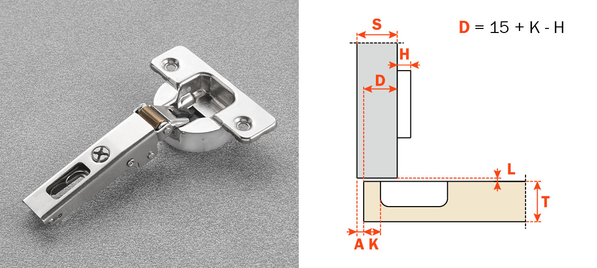 Salice Silentia Plus Series 700 110-Opening Full Overlay Rapido Mount Hinge Nickel