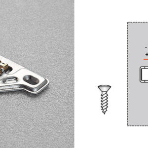 Salice Steel Face Frame 1mm Mounting Plates 19
