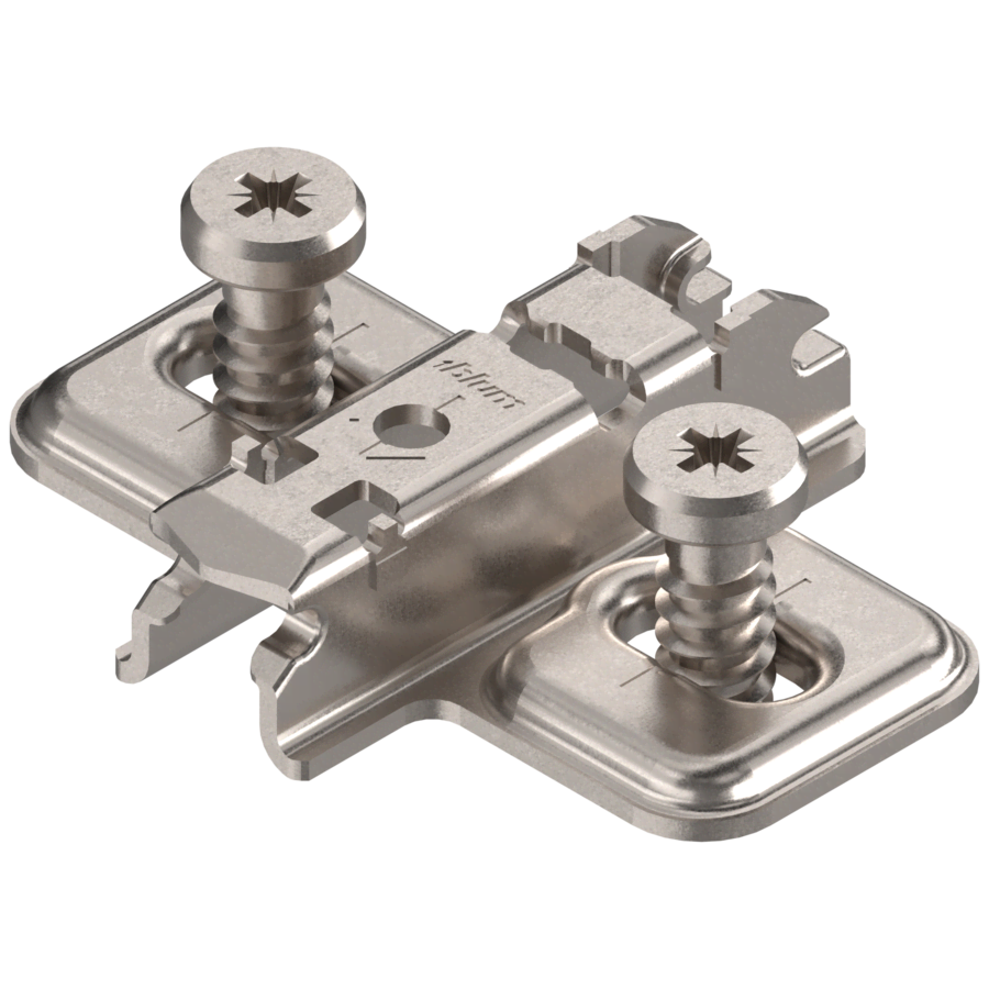 Blum Clip Standard One-Piece Wing System Screw 3H Mounting Plate
