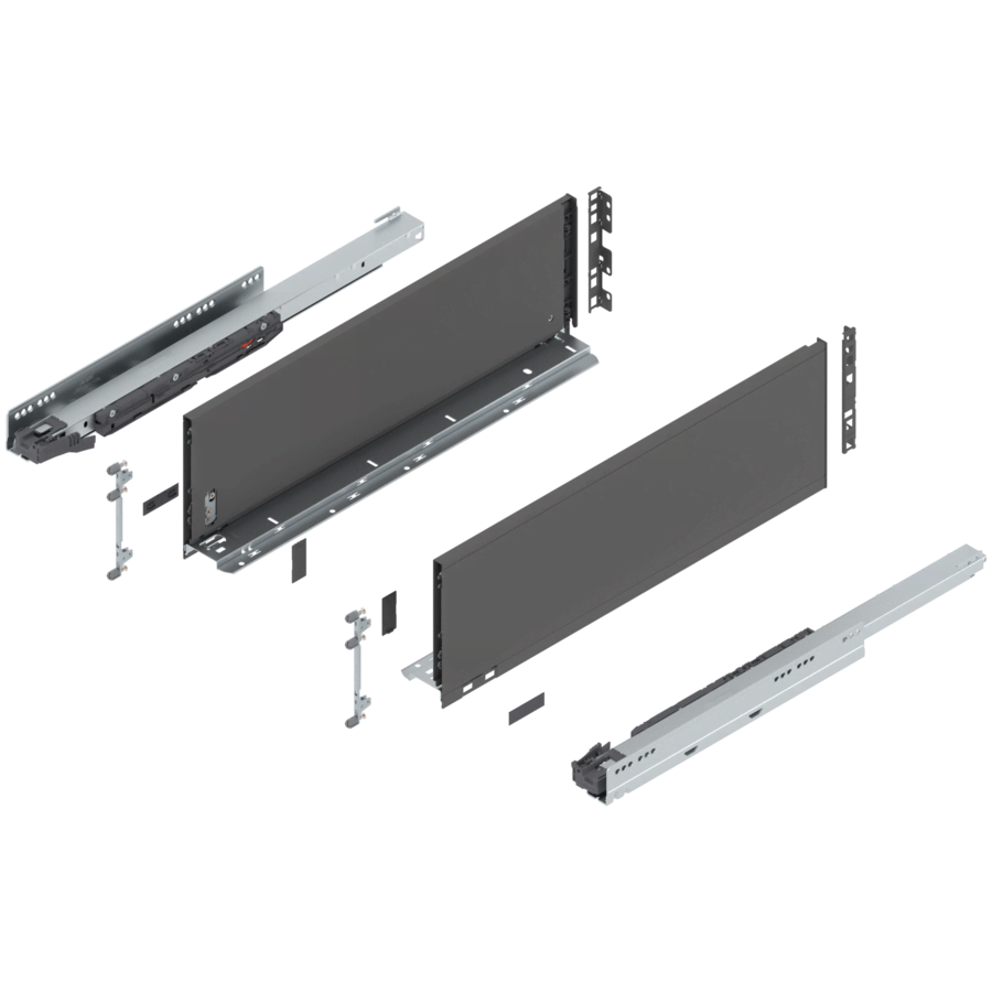 Blum Legrabox C-Height 22in Orion Gray Drawer Set