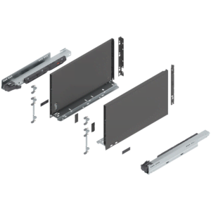 Blum Legrabox F-Height 16in Orion Gray Drawer Set