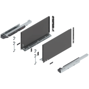 Blum Legrabox F-Height 18in Orion Gray Drawer Set