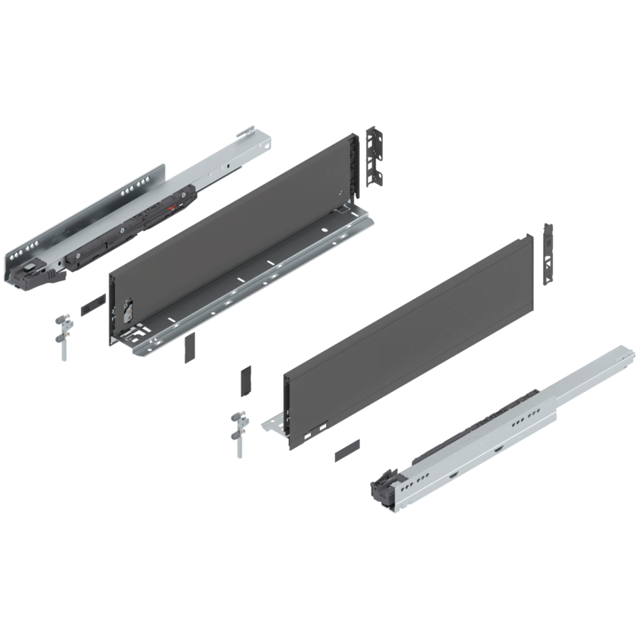 Blum Legrabox K-Height 20in Orion Gray Drawer Set