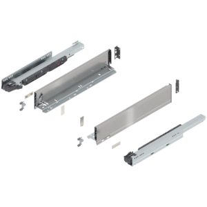 Blum Legrabox M-Height 18in Stainless Steel Drawer Set