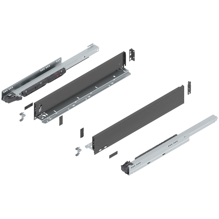Blum Legrabox M-Height 22in Orion Gray Drawer Set