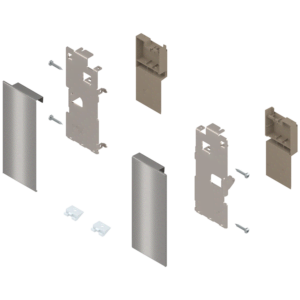 Blum Legrabox K-Height Roll-Out Stainless Steel Interior Front Fixing Bracket Set