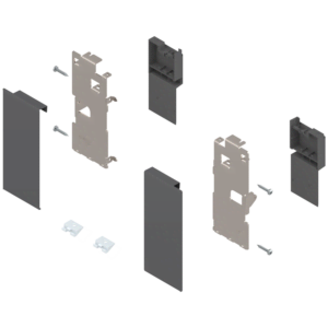 Blum Legrabox K-Height Roll-Out Orion Gray-Silk White Interior Front Fixing Bracket Set