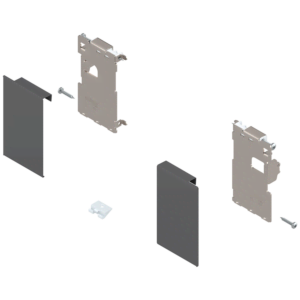 Blum Legrabox M-Height Roll-Out Orion Gray-Silk White Interior Front Fixing Bracket Set