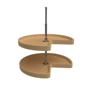 Rev-A-Shelf 2-Shelf Kidney Shape Lazy Susan Set 28in Maple
