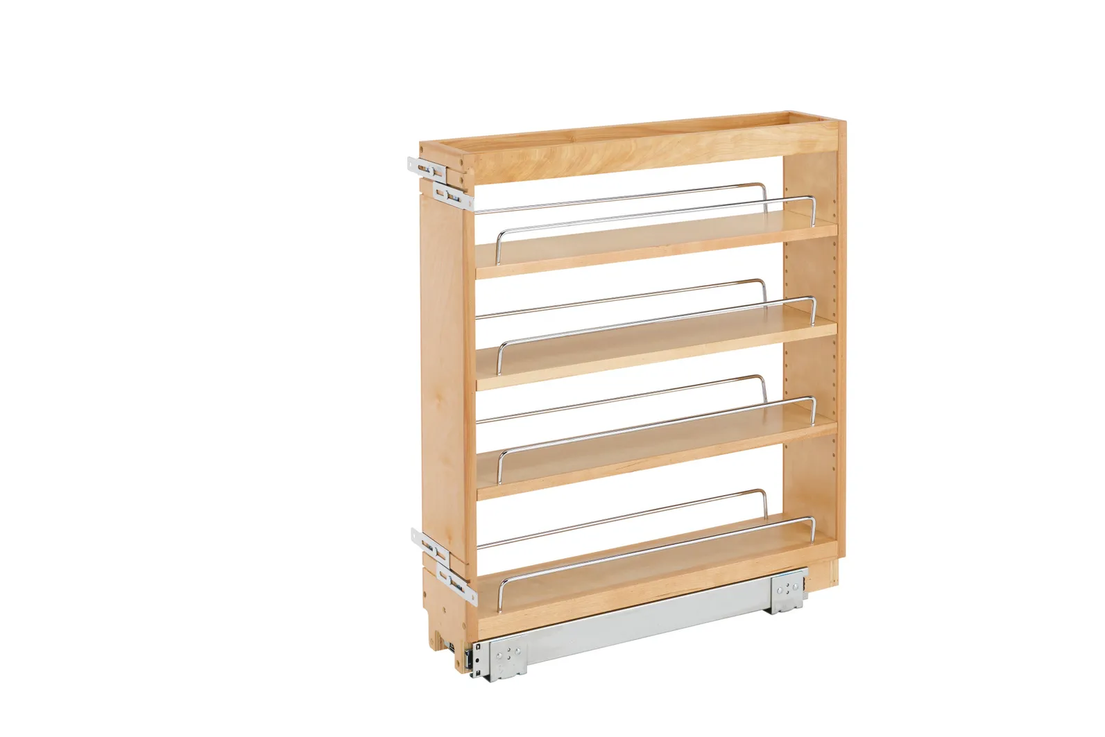 Rev-A-Shelf Wood Base Pull-Out Cabinet Organizer 5in Maple