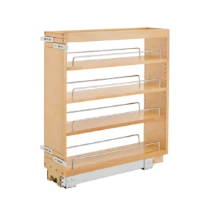 Rev-A-Shelf Wood Base Pull-Out Cabinet Organizer 6.5in Maple