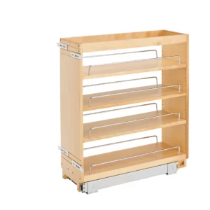 Rev-A-Shelf Wood Base Pull-Out Cabinet Organizer 8in Maple