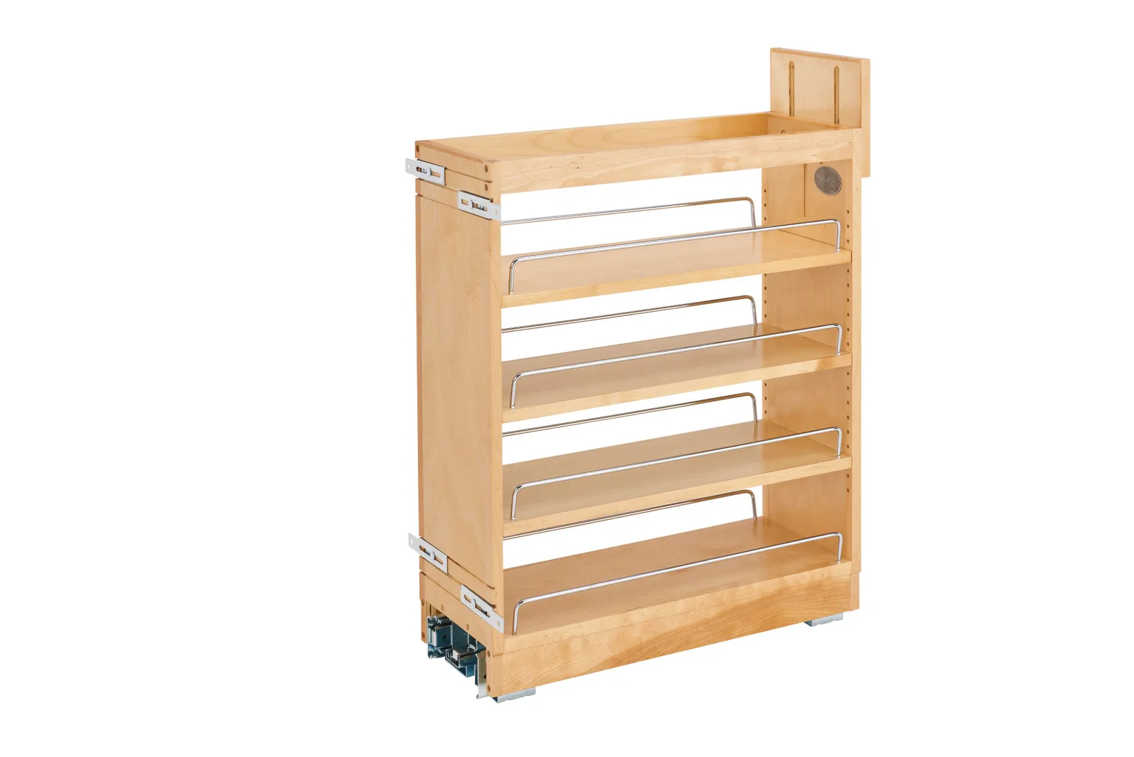 Pull-Out Base Filler Organizer (Soft-Close, Ball Bearing Slides, Chrome Wire)