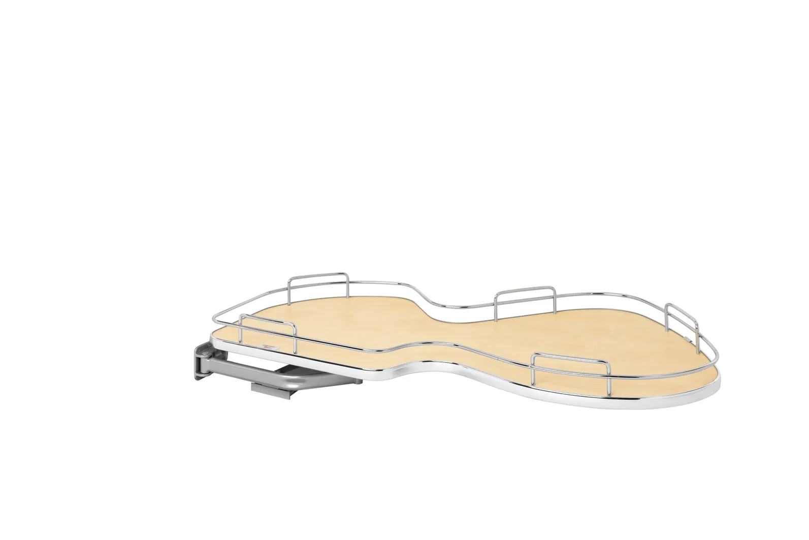 Rev-A-Shelf Solid Bottom Single Shelf for Left Door-Blind Right Corner Cabinet 21in Natural Maple
