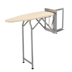 Rev-A-Shelf Deluxe Swivel Ironing Board w.Soft-Close 14in Silver