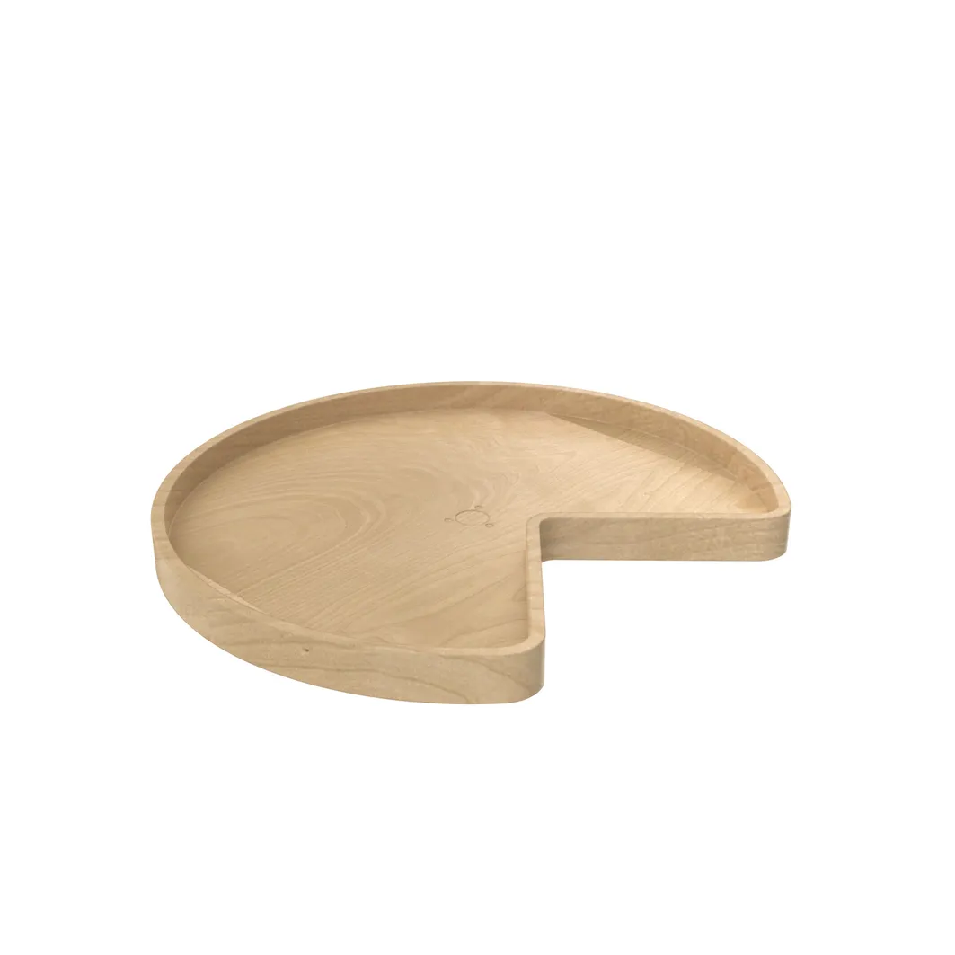 28" Kidney Lazy Susan Single Tray with Bearing System Corner Organizer