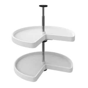 Rev-A-Shelf Kidney Shape Lazy Susan Set 24in White