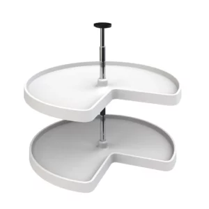 Rev-A-Shelf Kidney Shape Lazy Susan Set 28in White