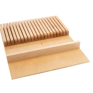 Rev-A-Shelf Knife Block Drawer Insert 18in Natural Maple