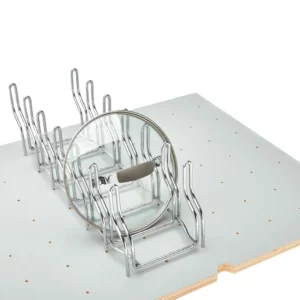 Rev-A-Shelf Drop-in Lid Organizer for Drawer Peg Board System Chrome