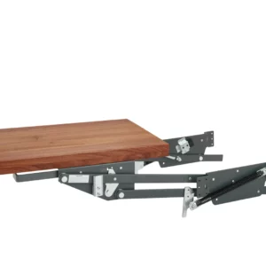 Rev-A-Shelf Heavy Duty Mixer Lift Kit w.Soft-Close 18in Orion Gray and Walnut