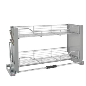 Rev-A-Shelf Wall Cabinet Pull-Down Shelving System 33in Silver