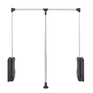 Rev-A-Shelf Adjustable Pull-Down Closet Rod 26-35in Chrome