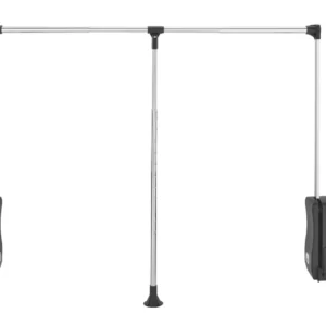 Rev-A-Shelf Adjustable Pull-Down Closet Rod 35-48in Chrome