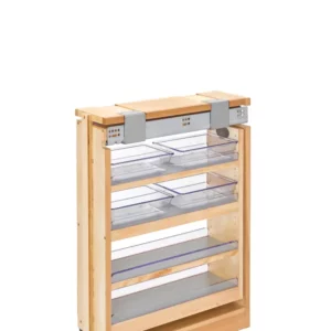 Rev-A-Shelf Pull-Out Between Vanity Base Filler w.Soft-Close Slides 6x26in Maple
