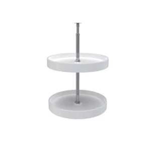 Rev-A-Shelf Dependent 2-Shelf Full Circle Lazy Susan Set 18in White