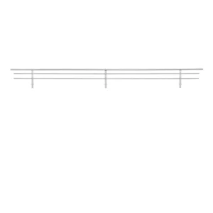 Rev-A-Shelf Wire Shoe Rail 23in Chrome x10