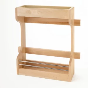 Rev-A-Shelf Large Cabinet Door Mount 2-Shelf Storage Organizer Natural Maple