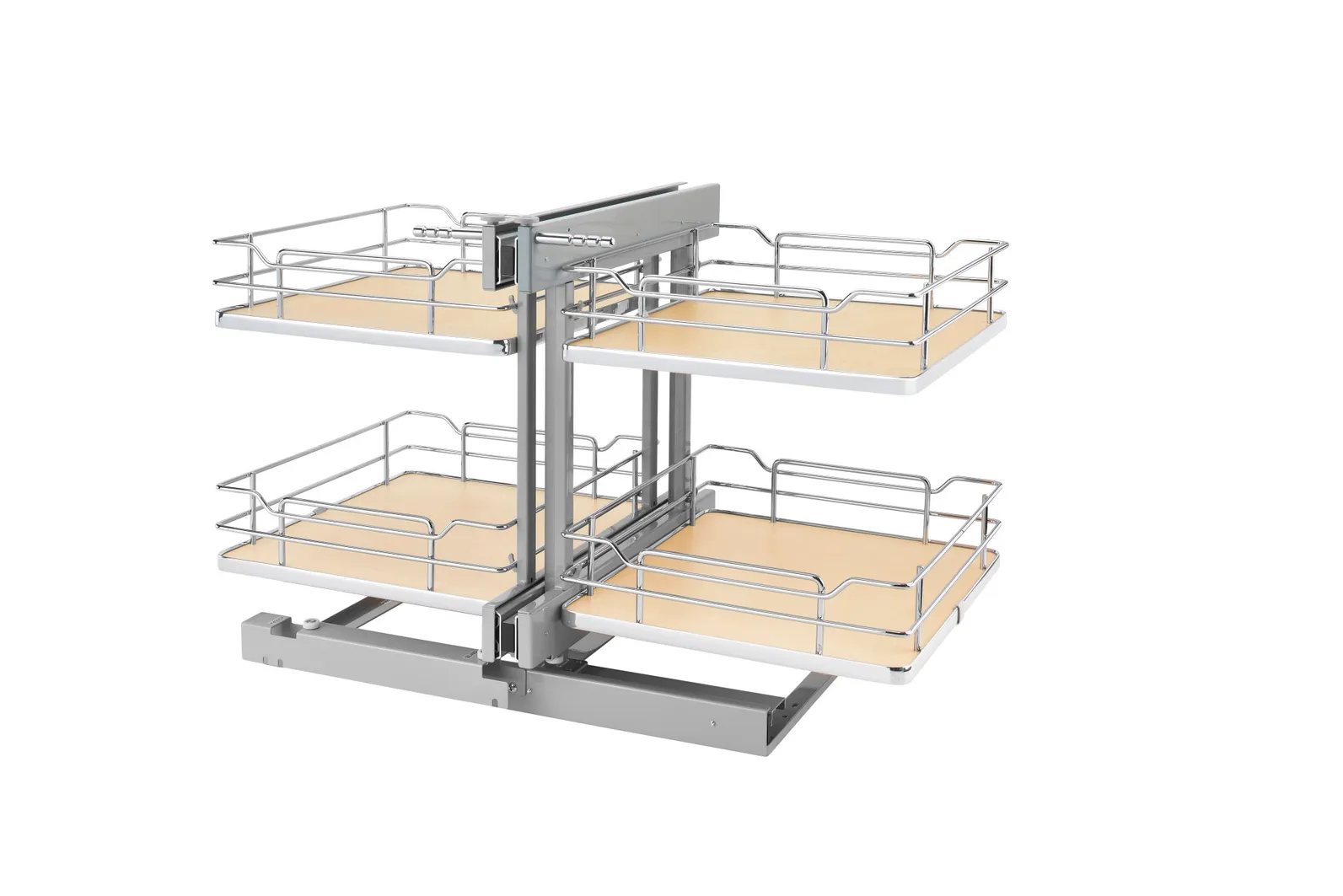 Maple Elite 2-Tier Blind Corner Pull-Out System