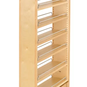 Rev-A-Shelf 6-Shelf Pantry Filler w/Height Opening 39in Natural Maple