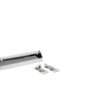13" Stainless Steel Tip-Out Tray with Hinges
